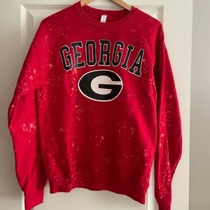 University of Georgia Bleached Dyed Sweatshirt
